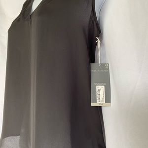 Classic Worthington Sheer Black Blouse - Small -‎ Elegance New With Tags